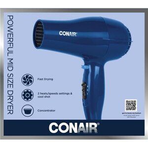 Conair Hair Dryer 1875 Watt Mid-Size
